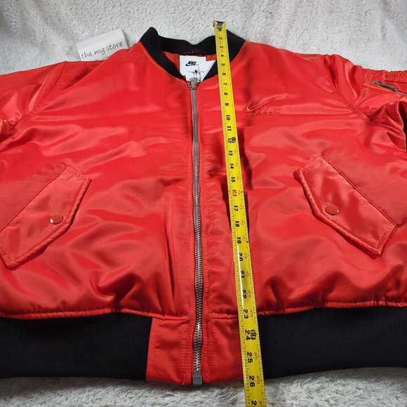 Nike Air Bomber Jacket, Picante Red, Mens Sz Large, DV9891-633 NWT - Picture 5 of 12